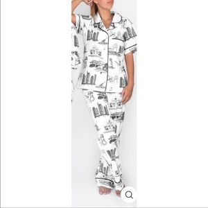 katie kime black nashville toile pajama set